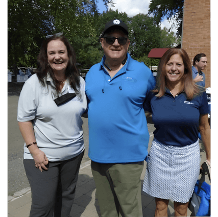 HDC Executive Director Joseph Rutch with Vice President Diane Scriveri at a Golf Outing